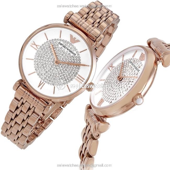 Emporio Armani Rose Gold New Stainless Steel Womens Ar11244 Watch Emporio Armani Rose Gold New Stainless Steel Womens Ar11244 Watch