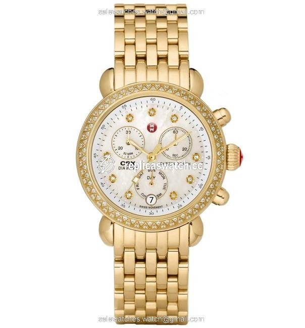 Michele Gold Csx Signature Mother Of Pearl Diamond Mww03m000141 Watch Michele Gold Csx Signature Mother Of Pearl Diamond Mww03m000141 Watch