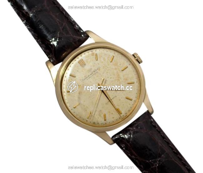 IWC Silver (Toned To A Sepia) 1961 Vintage Mens Cal. 853 with Date - 18k Gold F Watch IWC Silver (Toned To A Sepia) 1961 Vintage Mens Cal. 853 with Date - 18k Gold F Watch