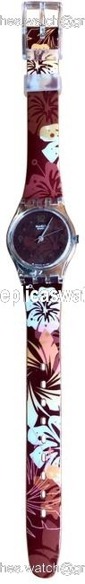 Swatch Cranberry Collectable Lady "Your Next Holidays" Watch Swatch Cranberry Collectable Lady "Your Next Holidays" Watch