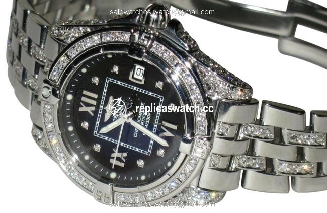 Breitling Cockpit Stainless Steel Diamonds Watch Breitling Cockpit Stainless Steel Diamonds Watch