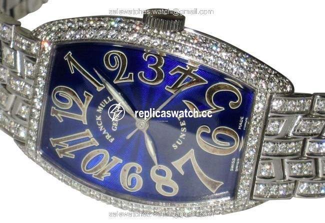 Franck Muller Sunset 18k White Gold Diamonds Watch Franck Muller Sunset 18k White Gold Diamonds Watch