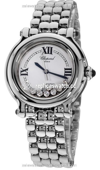 Chopard Happy Sport Stainless Steel 7 Diamonds Watch Chopard Happy Sport Stainless Steel 7 Diamonds Watch
