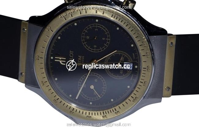Hublot Bang Mdm Date Chronograph 18k Gold Watch Hublot Bang Mdm Date Chronograph 18k Gold Watch