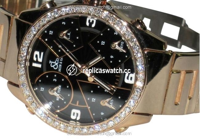 Jacob & Co. Jc 18k Solid Rose Gold Diamonds Watch Jacob & Co. Jc 18k Solid Rose Gold Diamonds Watch