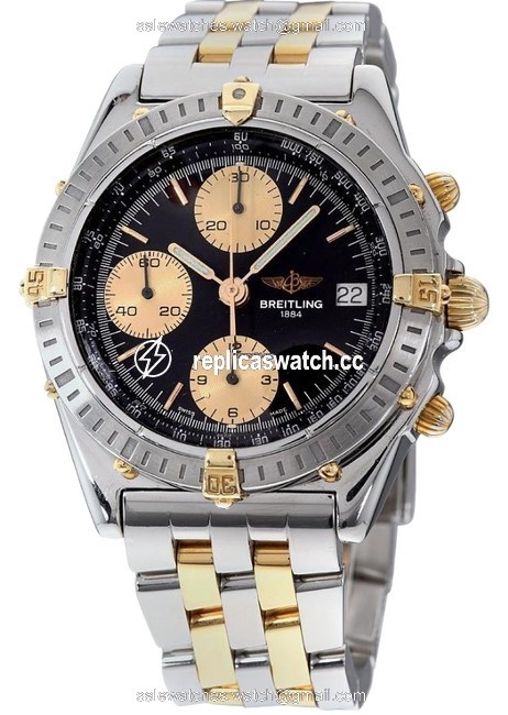 Breitling Chronomat 18k Gold Chronograph Watch Breitling Chronomat 18k Gold Chronograph Watch