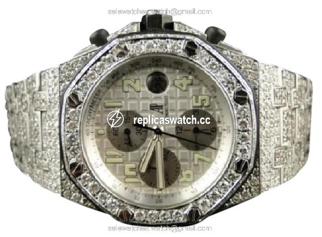 Audemars Piguet Stainless Steel Royal Oak Offshore Diamond 23 Ct Watch Audemars Piguet Stainless Steel Royal Oak Offshore Diamond 23 Ct Watch