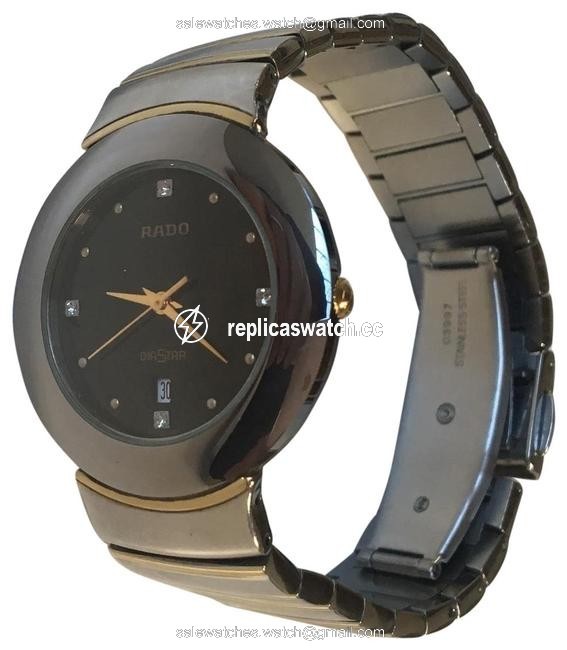 Rado Silver/Black Diastar Unisex Watch Rado Silver/Black Diastar Unisex Watch
