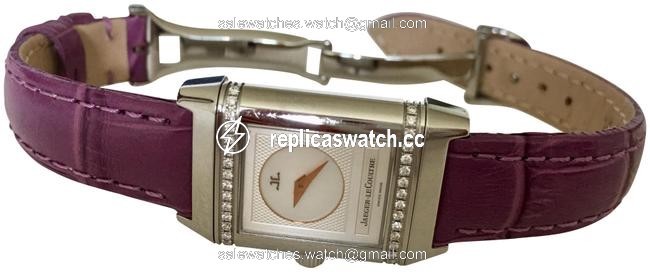 Jaeger-LeCoultre Stainless Steel Diamonds Reverso Classic Small Duetto Watch Jaeger-LeCoultre Stainless Steel Diamonds Reverso Classic Small Duetto Watch