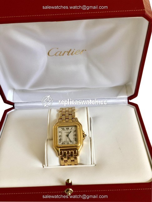 Cartier Gold Panth¨¨re De Medium Model Case In 18k Yellow Watch Cartier Gold Panth¨¨re De Medium Model Case In 18k Yellow Watch