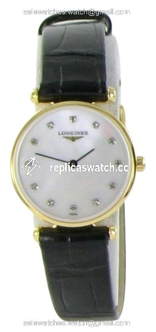 Longines Gold Pvd Mop Diamond Lagrande Classique L42091872 24mm Ladies Watch Longines Gold Pvd Mop Diamond Lagrande Classique L42091872 24mm Ladies Watch