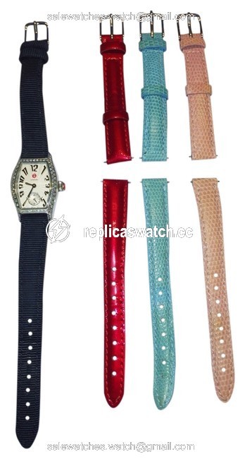 Michele Silver Rare Diamond Petit Coquette Watch Michele Silver Rare Diamond Petit Coquette Watch