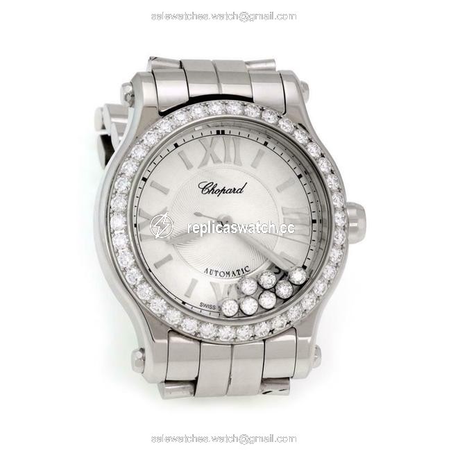 Chopard 64670 Happy Sport 2.31ct Diamond Ssteel 36mm Sw300 Cert 2019 Watch Chopard 64670 Happy Sport 2.31ct Diamond Ssteel 36mm Sw300 Cert 2019 Watch