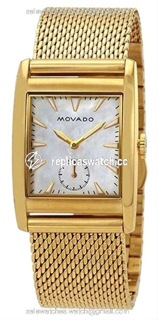 Movado Heritage Mother Of Pearl 38 Mesh Gold Ion Stainless Woman Watch Movado Heritage Mother Of Pearl 38 Mesh Gold Ion Stainless Woman Watch