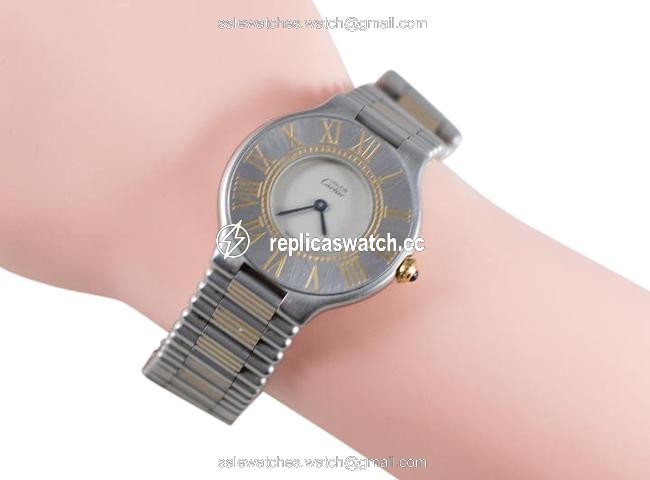 Cartier Box Must De 21 Century Quarts Ladies Watch Cartier Box Must De 21 Century Quarts Ladies Watch