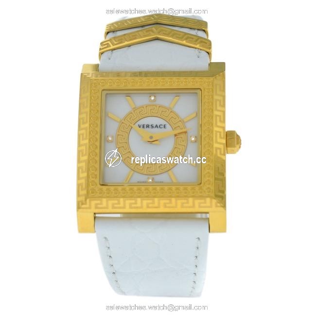 Versace Gold New Dv-25 Vqf020015 Quartz Tone Steel 30mm Watch Versace Gold New Dv-25 Vqf020015 Quartz Tone Steel 30mm Watch
