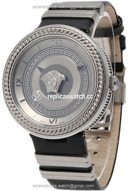 Versace Silver New Vanity Vlc01 0014 Steel Quartz 40mm Watch Versace Silver New Vanity Vlc01 0014 Steel Quartz 40mm Watch