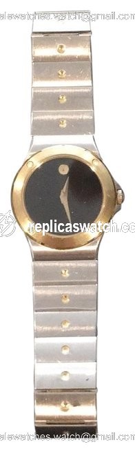 Movado Black Silver Gold Watch Movado Black Silver Gold Watch