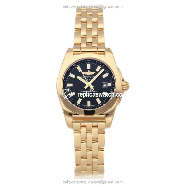 Breitling Black 18k Rose Gold Galactic H7234812/Bf32 Womens Wristwatch 29 Mm Watch Breitling Black 18k Rose Gold Galactic H7234812/Bf32 Womens Wristwatch 29 Mm Watch