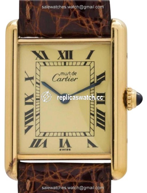 Cartier Gold Tank De Must Unisex Mens Or Unisex Model. Watch Cartier Gold Tank De Must Unisex Mens Or Unisex Model. Watch