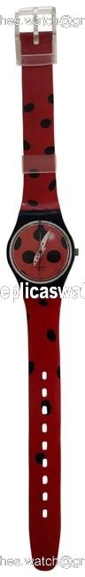 Swatch Red Vintage Lady Style Lb148 Watch Swatch Red Vintage Lady Style Lb148 Watch