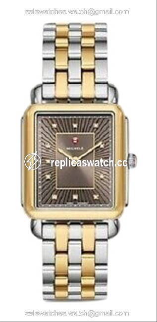 Michele Multicolor Deco Ii two-tone Diamond Accent Mww06x000033 Watch Michele Multicolor Deco Ii two-tone Diamond Accent Mww06x000033 Watch
