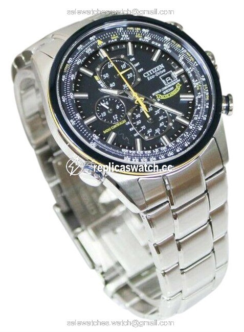 Citizen Silver Eco-drive Stainless Steel World Chrono A-t Mens (At8020-54l) Watch Citizen Silver Eco-drive Stainless Steel World Chrono A-t Mens (At8020-54l) Watch