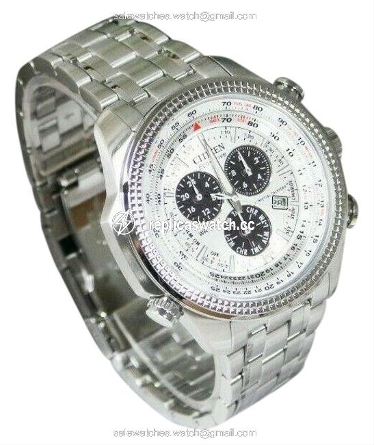 Citizen White/Silver Eco-drive Perpetual Calendar Chrono Stainless Steel (Bl5400-52a) Watch Citizen White/Silver Eco-drive Perpetual Calendar Chrono Stainless Steel (Bl5400-52a) Watch