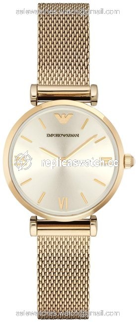 Emporio Armani Yellow Gold Retro Quartz Womens Ar1957 Watch Emporio Armani Yellow Gold Retro Quartz Womens Ar1957 Watch