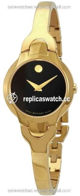 Movado Yelow Womens Kara Black 606936 Quartz Watch Movado Yelow Womens Kara Black 606936 Quartz Watch