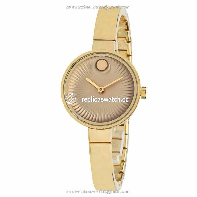 Movado Yellow Gold Womens Edge Tone Aluminum 3680021 Quartz Watch Movado Yellow Gold Womens Edge Tone Aluminum 3680021 Quartz Watch