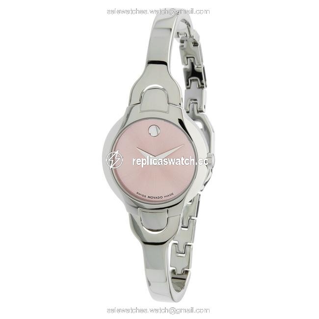 Movado Silver 0605284 Womens Kara Pink Quartz Watch Movado Silver 0605284 Womens Kara Pink Quartz Watch