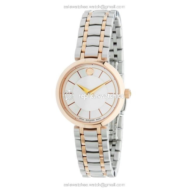 Movado Two-tone 0607099 Womens 1881 Silver Quartz Watch Movado Two-tone 0607099 Womens 1881 Silver Quartz Watch