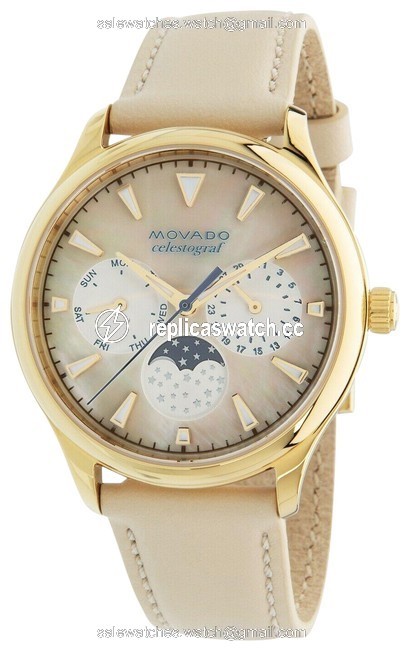 Movado Beige Womens Heritage White 3650072 Quartz Watch Movado Beige Womens Heritage White 3650072 Quartz Watch