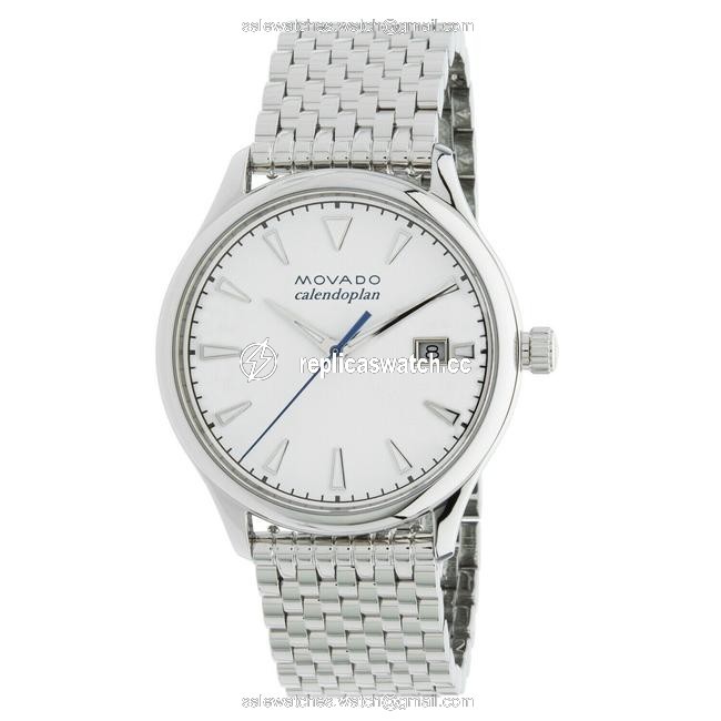 Movado Silver Womens Heritage White 3650045 Quartz Watch Movado Silver Womens Heritage White 3650045 Quartz Watch