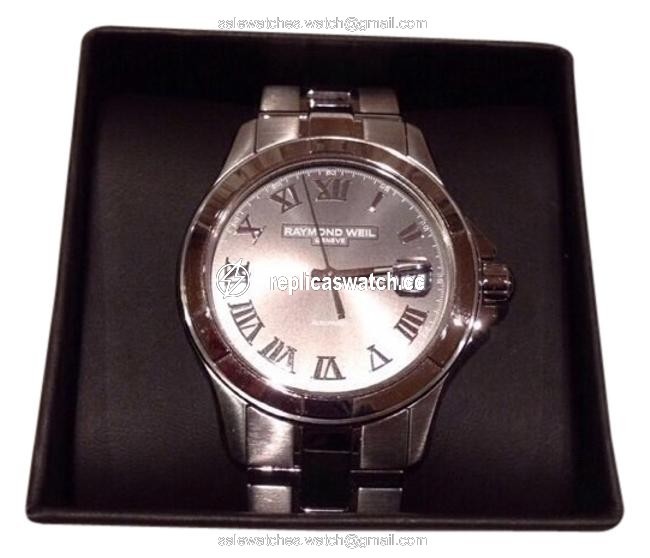 Raymond Weil Steel Grey Mens Parsifal Date On Dial Watch Raymond Weil Steel Grey Mens Parsifal Date On Dial Watch
