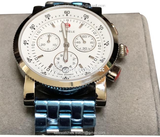 Michele Silver Sport Sail White Dial Watch Michele Silver Sport Sail White Dial Watch