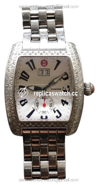 Michele Silver/ Stainless Steal Urban Diamond Watch Michele Silver/ Stainless Steal Urban Diamond Watch