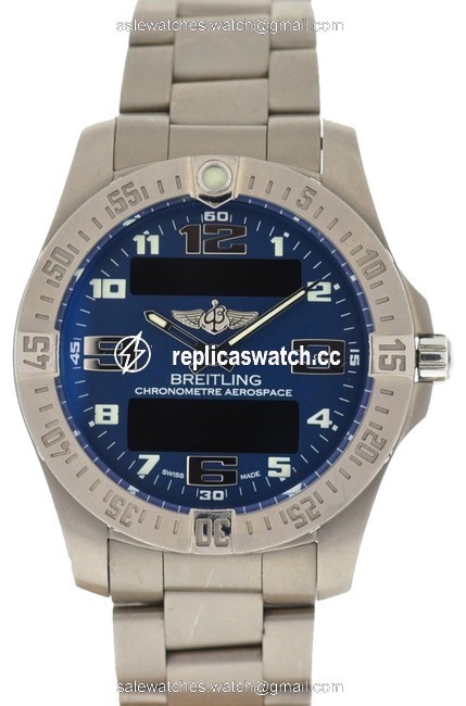 Breitling Blue E7936310 Aerospace Evo Titanium Mens Watch Breitling Blue E7936310 Aerospace Evo Titanium Mens Watch