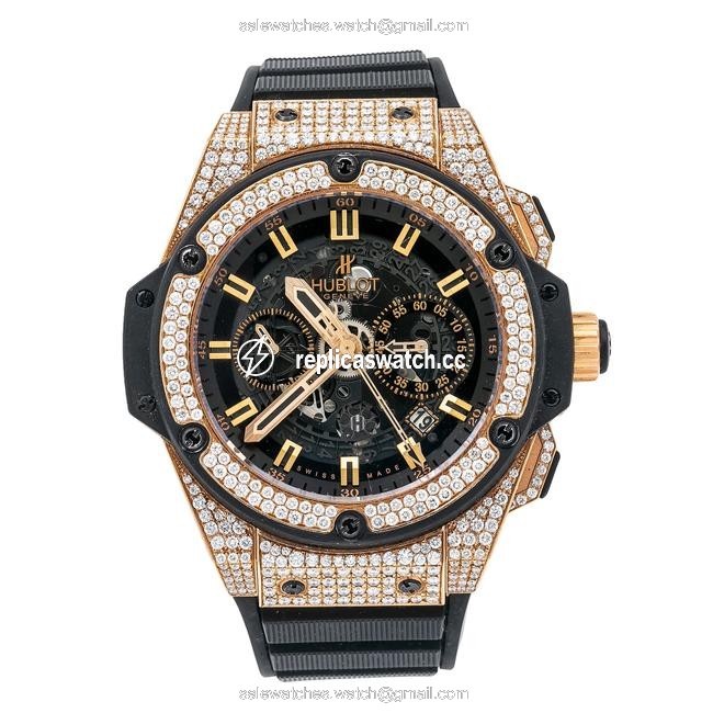 Hublot Black King Power 701.ox.0180 48mm Dial with Rubber Bracelet Watch Hublot Black King Power 701.ox.0180 48mm Dial with Rubber Bracelet Watch