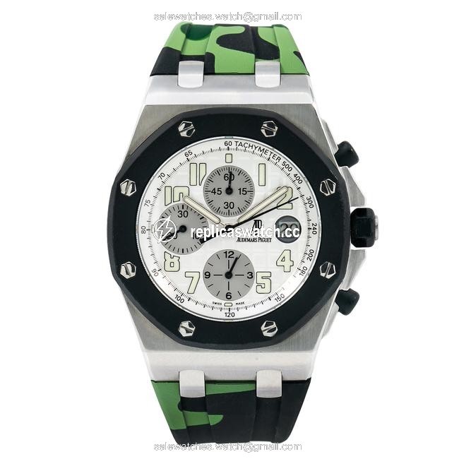 Audemars Piguet White Royal Oak Offshore Chronograph 25940sk 40mm Dial Watch Audemars Piguet White Royal Oak Offshore Chronograph 25940sk 40mm Dial Watch