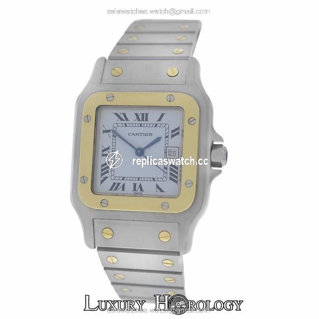 Cartier Mint Mens Unisex Santos Galbee 18k Gold Date 29mm Watch Cartier Mint Mens Unisex Santos Galbee 18k Gold Date 29mm Watch
