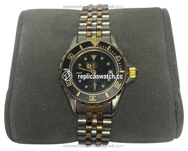 TAG Heuer Two Tone Silver and Gold Ladies 2-tone 18k Plate & Ss Professional Watch TAG Heuer Two Tone Silver and Gold Ladies 2-tone 18k Plate & Ss Professional Watch