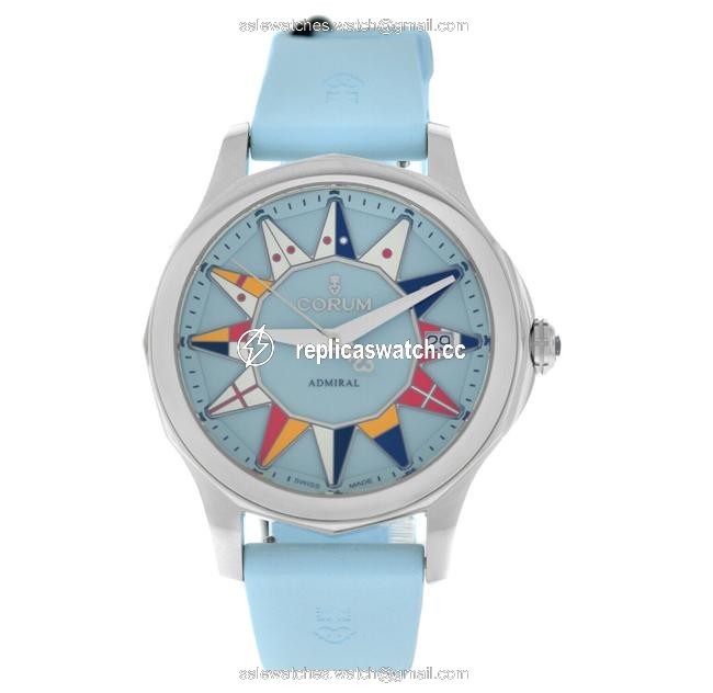 Corum Silver Admirals Cup Legend 082.200.20/0381 Bc12 Ladies Steel 38mm Watch Corum Silver Admirals Cup Legend 082.200.20/0381 Bc12 Ladies Steel 38mm Watch