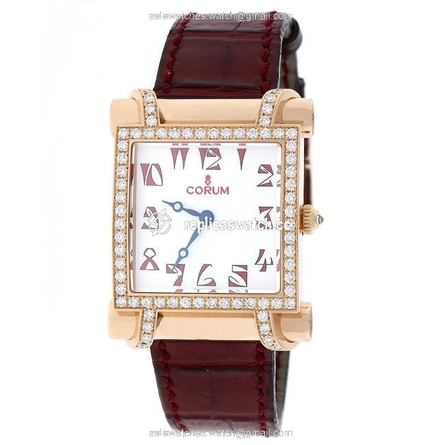 Corum Antika 18k Rose Gold Diamond Bezel Limited Edition Ladies Watch Corum Antika 18k Rose Gold Diamond Bezel Limited Edition Ladies Watch
