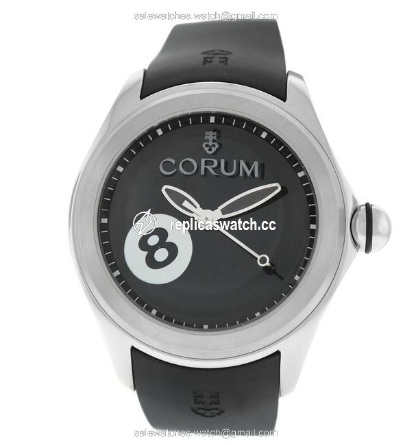 Corum Silver Bubble Game 8 Ball 082.310.20/0371 Ba08 Limited Edition Steel 47 Watch Corum Silver Bubble Game 8 Ball 082.310.20/0371 Ba08 Limited Edition Steel 47 Watch