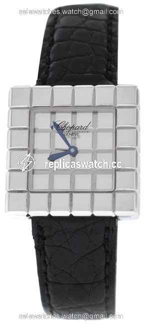 Chopard Silver Ladies Ice Cube By De Grisogono 127407 Quartz 18k White Gold Watch Chopard Silver Ladies Ice Cube By De Grisogono 127407 Quartz 18k White Gold Watch