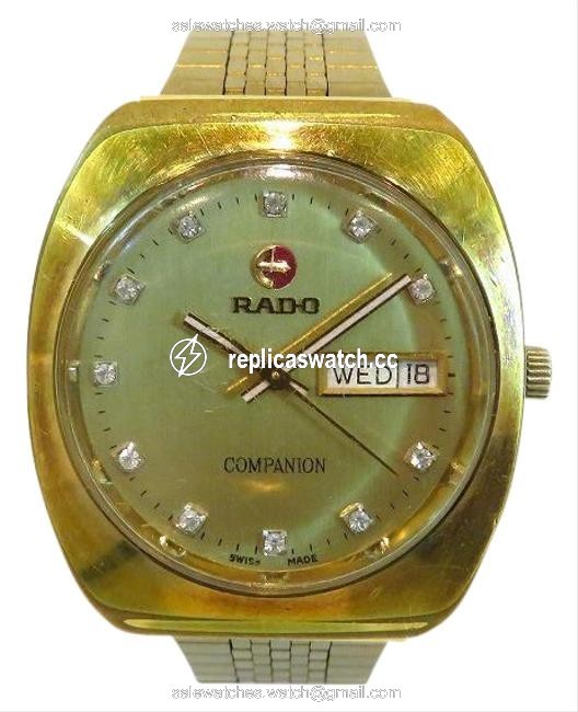 Rado Companion Self-winding Gold Day-date Men Watch Rado Companion Self-winding Gold Day-date Men Watch