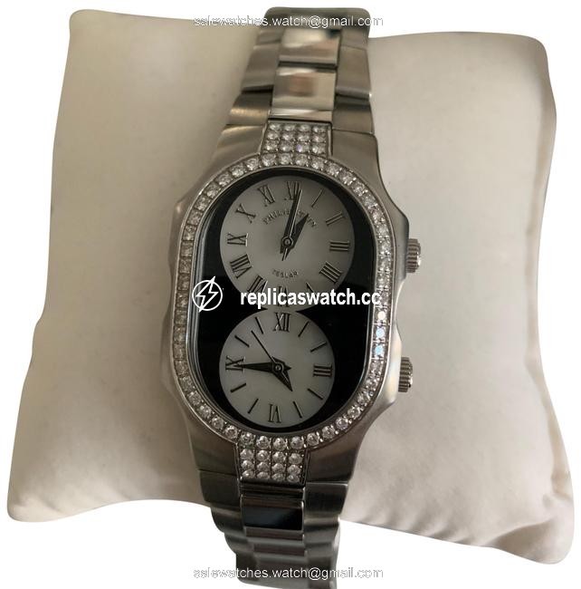Philip Stein Silver with Diamonds 1tf011595 Watch Philip Stein Silver with Diamonds 1tf011595 Watch