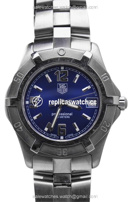 TAG Heuer Silver/Blue 200m Stainless Steel Wn1112-0 - 38mm Watch TAG Heuer Silver/Blue 200m Stainless Steel Wn1112-0 - 38mm Watch